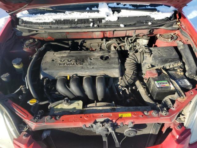 2T1KR32EX5C340777 - 2005 TOYOTA COROLLA MA XR RED photo 11
