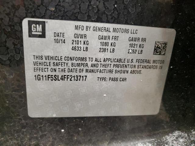 1G11F5SL4FF213717 - 2015 CHEVROLET MALIBU LTZ 黑色 照片 13