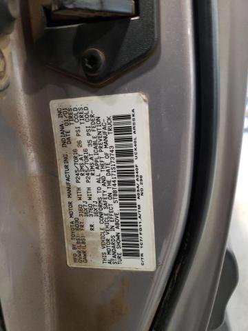 5TBBT44171S173743 - 2001 TOYOTA TUNDRA ACCESS CAB ნაცრისფერი ფოტო 12