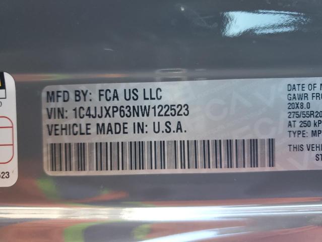 1C4JJXP63NW122523 - 2022 JEEP WRANGLER U SAHARA 4XE GRAY photo 13