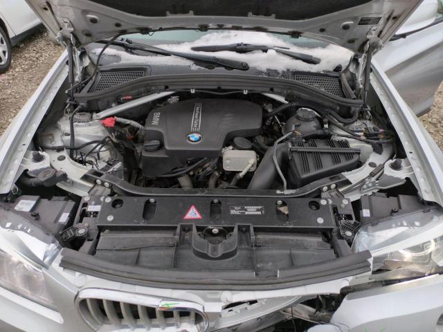 5UXWX9C59D0D05649 - 2013 BMW X3 XDRIVE28I SILVER photo 11