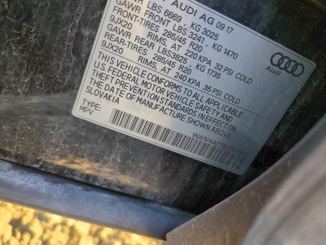 WA1VAAF79JD015811 - 2018 AUDI Q7 PRESTIGE 黑色 照片 13