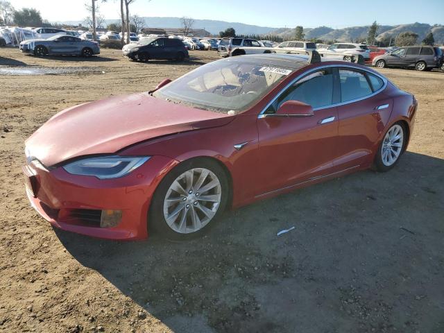 5YJSA1E20HF179093 - 2017 TESLA MODEL S RED photo 1