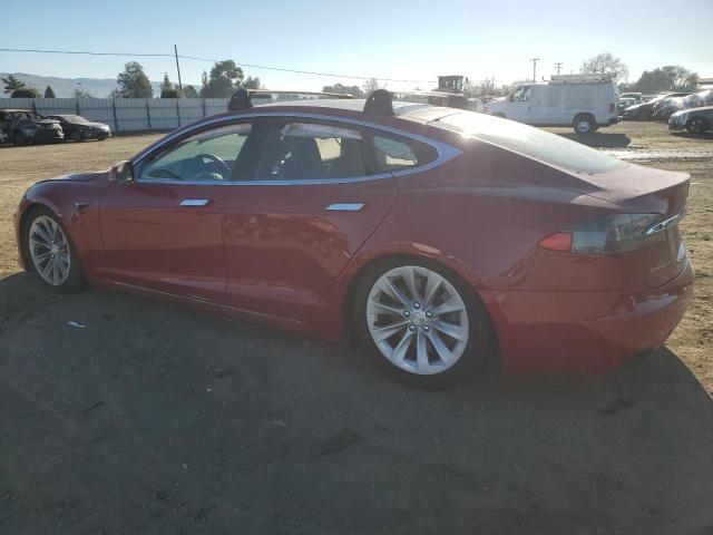 5YJSA1E20HF179093 - 2017 TESLA MODEL S RED photo 2