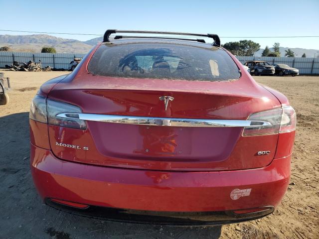 5YJSA1E20HF179093 - 2017 TESLA MODEL S RED photo 6