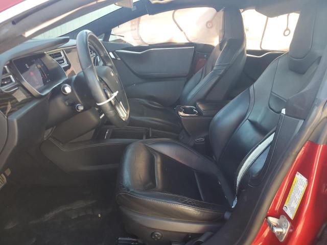5YJSA1E20HF179093 - 2017 TESLA MODEL S RED photo 7
