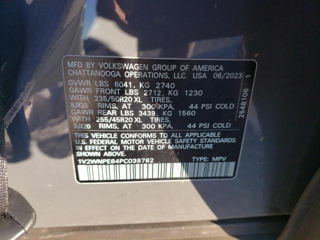 1V2WNPE84PC039782 - 2023 VOLKSWAGEN ID.4 PRO S 灰色 照片 14