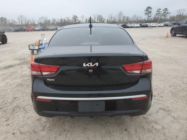 3KPA24AD1PE613625 - 2023 KIA RIO LX BLACK photo 6