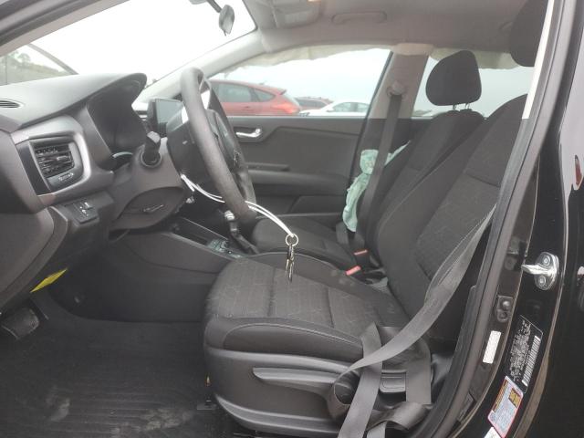 3KPA24AD1PE613625 - 2023 KIA RIO LX BLACK photo 7