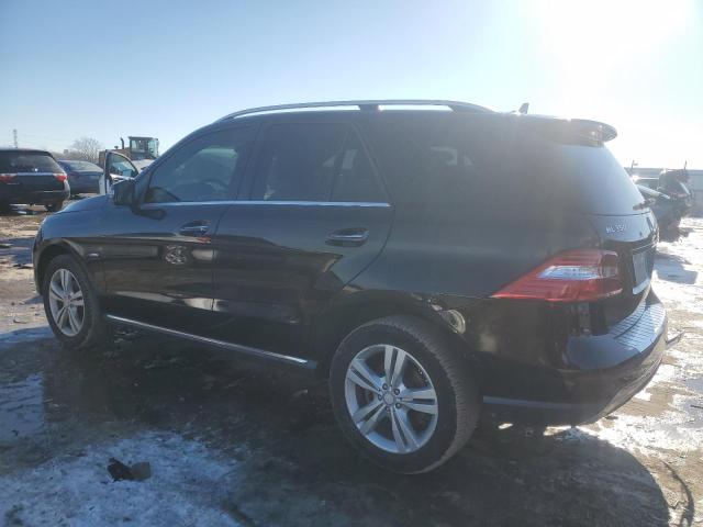 4JGDA5HB9CA027676 - 2012 MERCEDES-BENZ ML 350 4MATIC BLACK photo 2