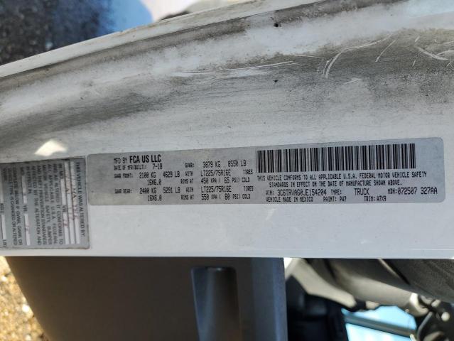 3C6TRVAG0JE154204 - 2018 RAM PROMASTER 1500 STANDARD Սպիտակ լուսանկար 12