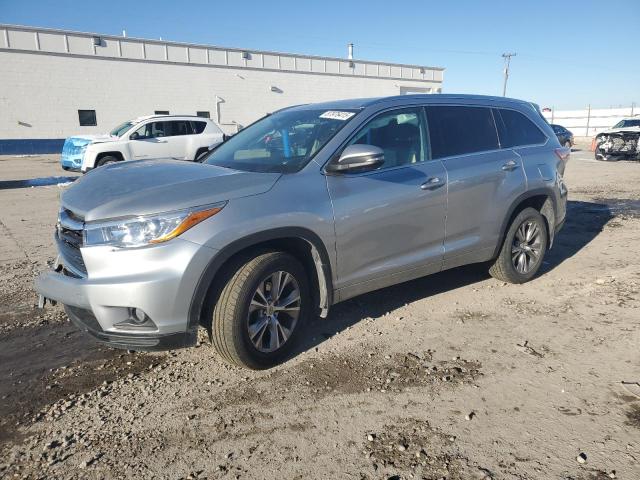 5TDJKRFH4FS136394 - 2015 TOYOTA HIGHLANDER XLE SILVER photo 1