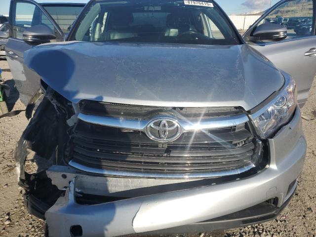5TDJKRFH4FS136394 - 2015 TOYOTA HIGHLANDER XLE SILVER photo 12