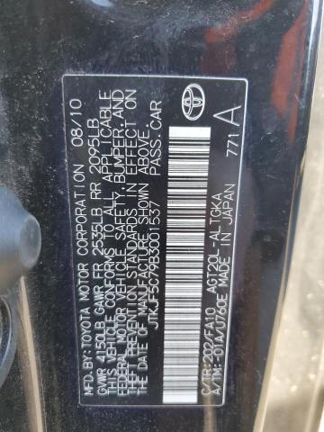 JTKJF5C79B3001537 - 2011 TOYOTA SCION TC შავი ფოტო 12