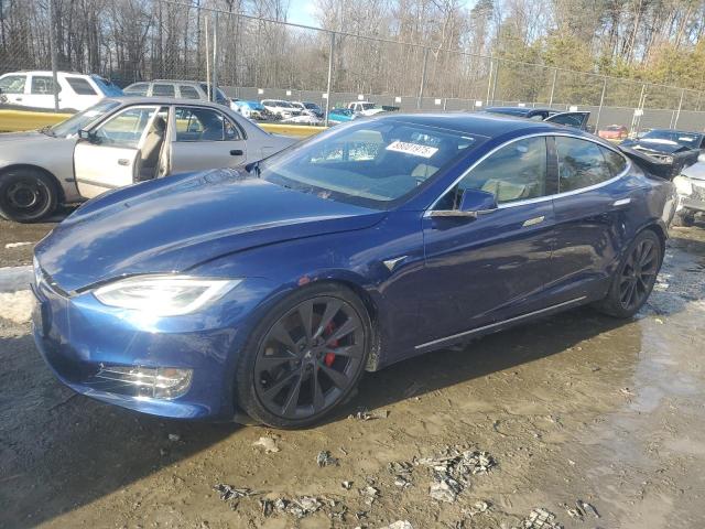 5YJSA1E47LF402269 - 2020 TESLA MODEL S ლურჯი ფოტო 1
