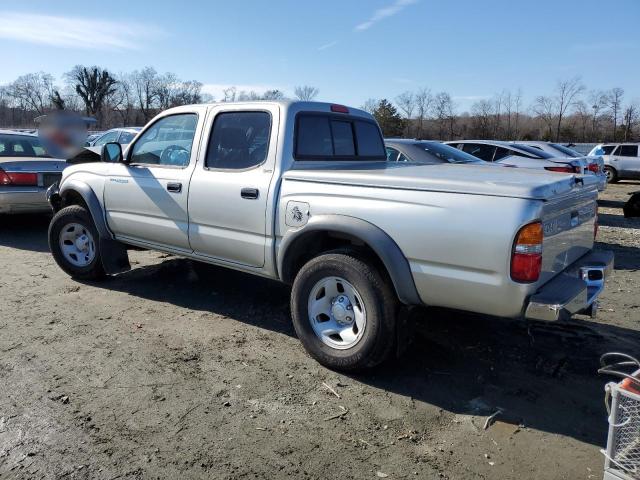 5TEGN92N83Z233299 - 2003 TOYOTA TACOMA DOUBLE CAB PRERUNNER SILVER photo 2