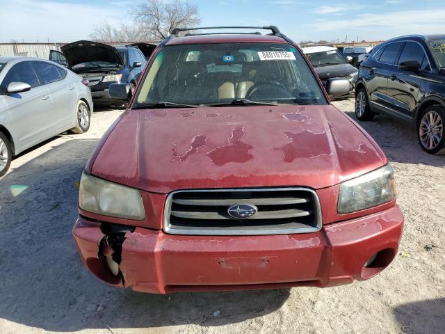 JF1SG65694H754645 - 2004 SUBARU FORESTER 2.5XS Rouge photo 5