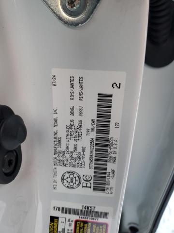 5TFMA5DB3RX220504 - 2024 TOYOTA TUNDRA CREWMAX PLATINUM თეთრი ფოტო 12