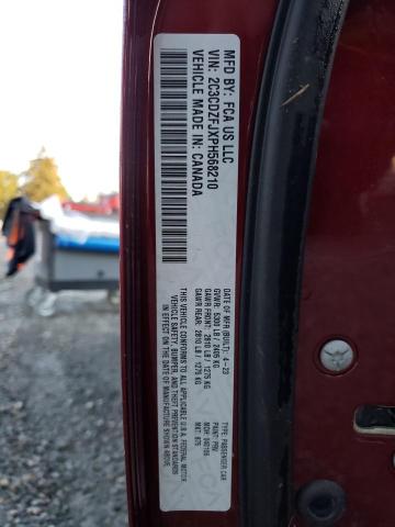 2C3CDZFJXPH568210 - 2023 DODGE CHALLENGER R/T SCAT PACK BURGUNDY photo 12