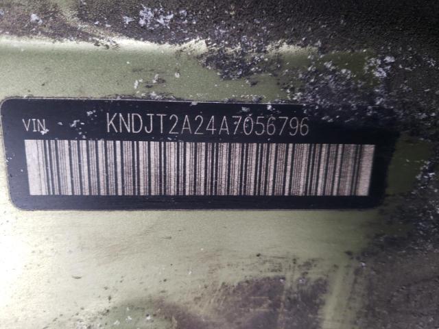 KNDJT2A24A7056796 - 2010 KIA SOUL + GREEN photo 14