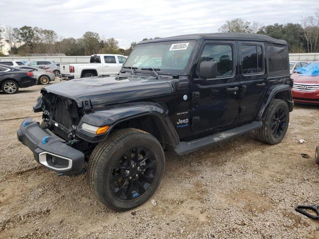1C4JJXP6XNW227964 - 2022 JEEP WRANGLER U SAHARA 4XE BLACK photo 1