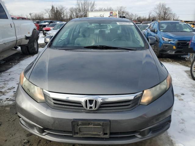 19XFB2F94CE013903 - 2012 HONDA CIVIC EXL ნაცრისფერი ფოტო 5