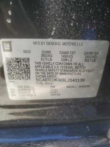 5GAERDKW3LJ143139 - 2020 BUICK ENCLAVE AVENIR BLACK photo 13