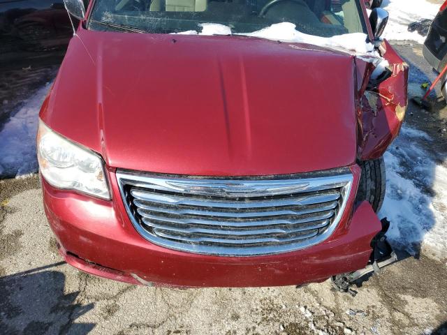 2C4RC1CG4FR506619 - 2015 CHRYSLER TOWN & COU TOURING L RED photo 12