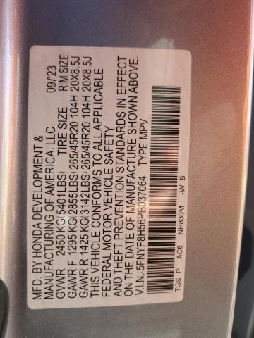 5FNYF8H56PB037064 - 2023 HONDA PASSPORT EXL Gümüş fotoğraf 13