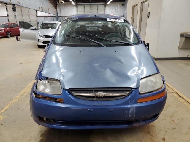 KL1TD56626B639396 - 2006 CHEVROLET AVEO BASE 蓝色 照片 5