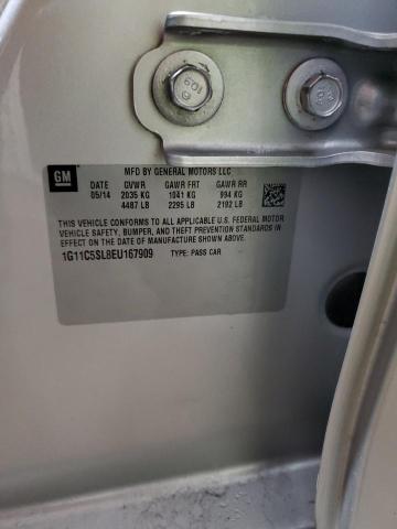 1G11C5SL8EU167909 - 2014 CHEVROLET MALIBU 1LT Күміс фото 12
