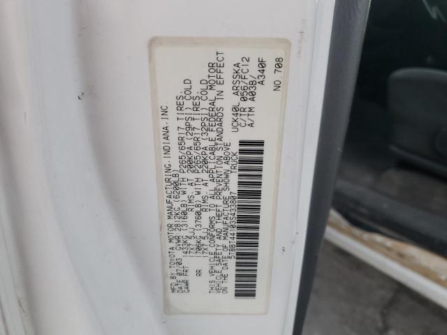 5TBBT44103S433807 - 2003 TOYOTA TUNDRA ACCESS CAB SR5 WHITE photo 13