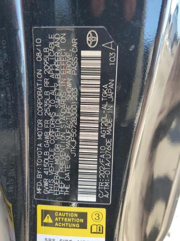 JTKJF5C72B3001203 - 2011 TOYOTA SCION TC 黑色 照片 12