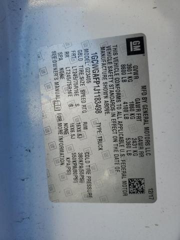 1GCWGAFP1J1183498 - 2018 CHEVROLET EXPRESS G2 白色 照片 13