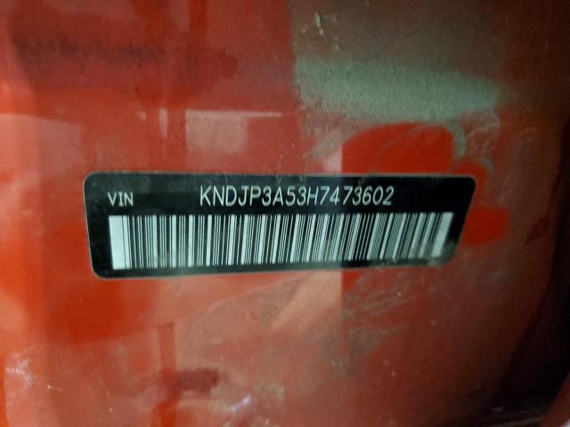 KNDJP3A53H7473602 - 2017 KIA SOUL + RED photo 13
