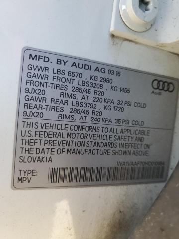 WA1VAAF70HD010684 - 2017 AUDI Q7 PRESTIGE 白色 照片 14