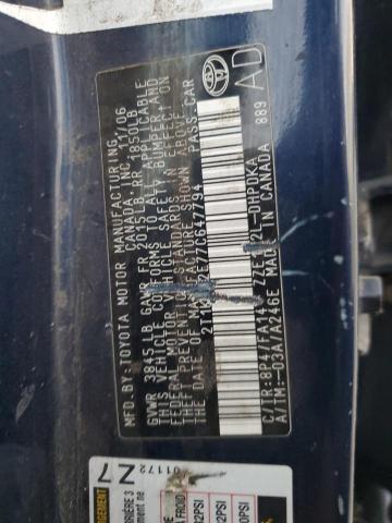 2T1KR32E77C647794 - 2007 TOYOTA COROLLA MA XR BLUE photo 12