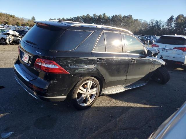 4JGDA5HB0CA014542 - 2012 MERCEDES-BENZ ML 350 4MATIC BLACK photo 3