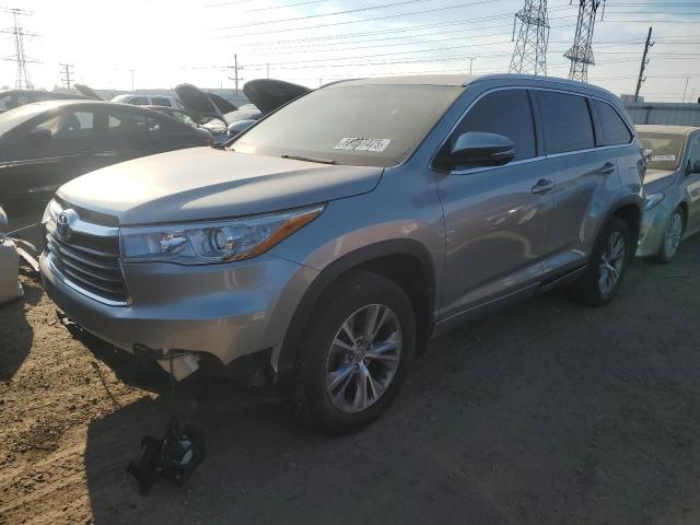 5TDJKRFH3FS134121 - 2015 TOYOTA HIGHLANDER XLE SILVER photo 1