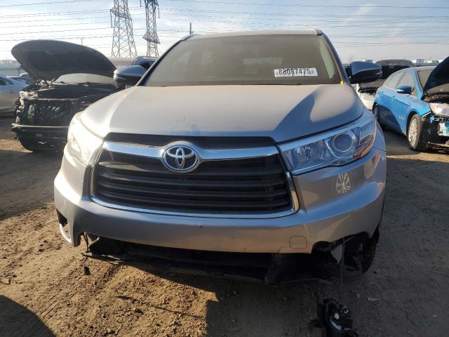 5TDJKRFH3FS134121 - 2015 TOYOTA HIGHLANDER XLE SILVER photo 5