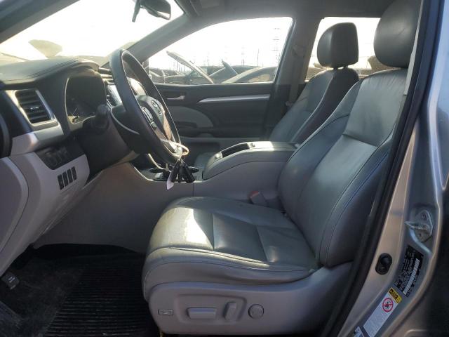 5TDJKRFH3FS134121 - 2015 TOYOTA HIGHLANDER XLE SILVER photo 7