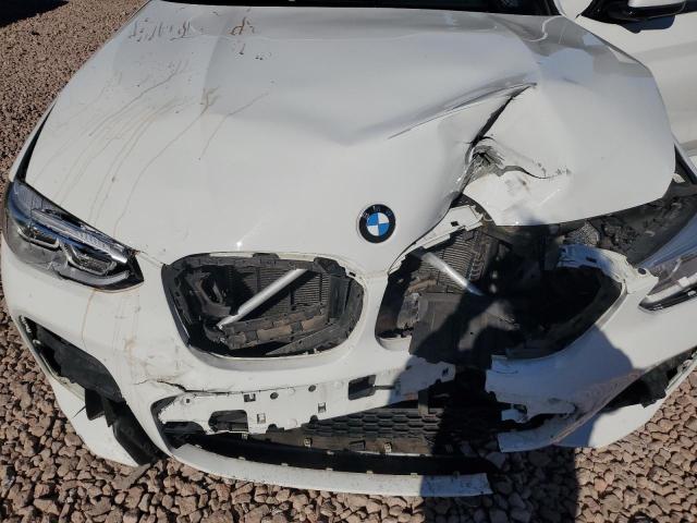 5UXTS3C55KLR72211 - 2019 BMW X3 XDRIVEM40I WHITE photo 12