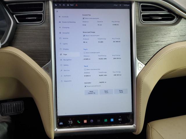 5YJSA1E18FF115906 - 2015 TESLA MODEL S WHITE photo 9