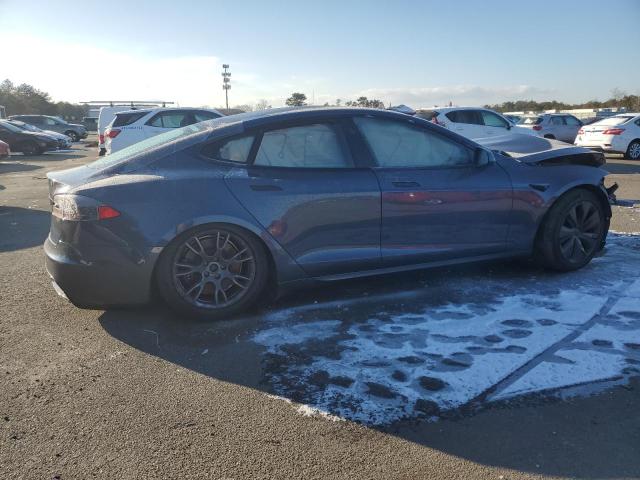 5YJSA1E51MF455592 - 2021 TESLA MODEL S GRAY photo 3