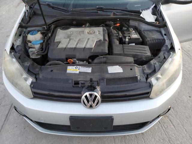 WVWDM7AJ0DW093529 - 2013 VOLKSWAGEN GOLF SILVER photo 11