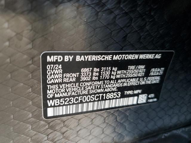 WB523CF00SCT18853 - 2025 BMW IX XDRIVE50 BLACK photo 13