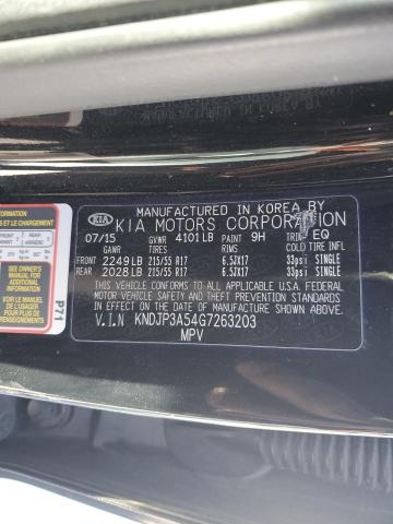 KNDJP3A54G7263203 - 2016 KIA SOUL + BLACK photo 14