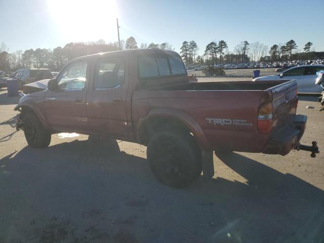 5TEGM92N22Z069520 - 2002 TOYOTA TACOMA DOUBLE CAB PRERUNNER RED photo 2