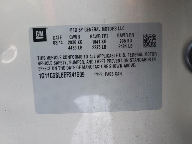 1G11C5SL6EF241509 - 2014 CHEVROLET MALIBU 1LT ოქროსფერი ფოტო 12