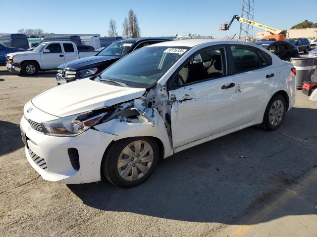 3KPA24AB9JE065721 - 2018 KIA RIO LX WHITE photo 1